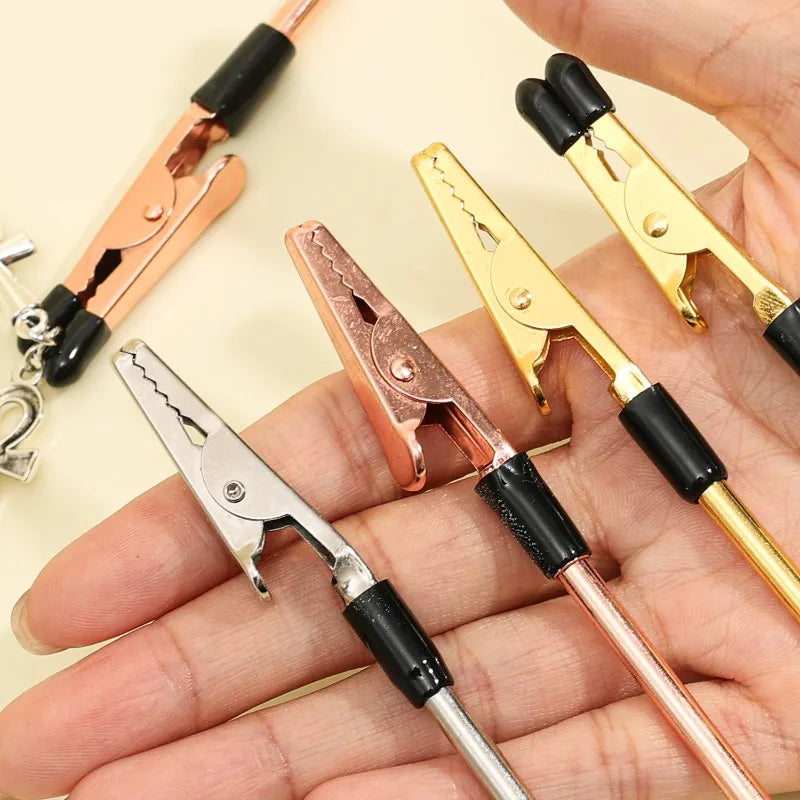 10/1X Bracelet Assisted Wearing Clips with Rubber-Coated 3 Colors Bracelet Clasps Helper Clamps Metal Tools Jewelry Accessories